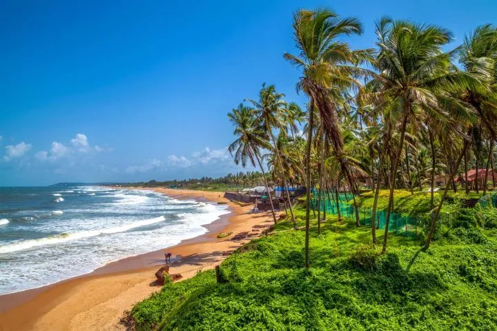 A beach in Goa on the Arabian Sea